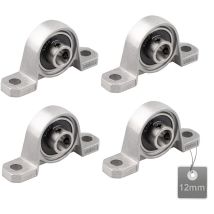 Taille : 12mm,KP001)4 Pièces Roulements de Bloc d'oreiller, Palier Roulement, Roulements à Billes, Roulements Alliage de Zinc, Paliers a Semelle,