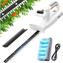Litheli - Taille Haie 20V, Hedge Trimmer de 45 cm pour la Coupe, la Taille et l'élagage des Arbustes, Taille Buissons sans Fil de 15 mm avec Batterie