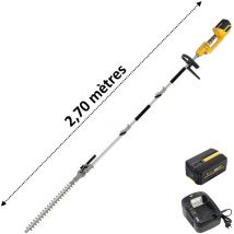 Gt Elec - Taille-haies sur perche sans fil à batterie, 40 v + batterie 4 Ah + chargeur