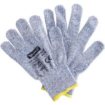 Gants de protection anti-coupures Classe 5 EN388 Lot de 2 Taille m - Gris - Taino