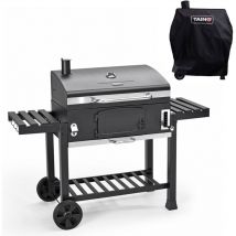 Taino - hero xxl Set Fumoir bbq Chariot de cuisson au charbon de bois Barbecue Fumoir Hotte