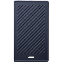 Platinum / black Gusseisen Grillplatte Wendeplatte Gasgrill Zubehör - Taino