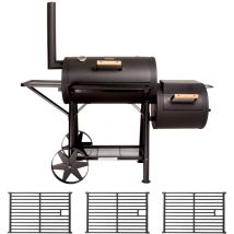 Taino - Yuma Solid Smoker bbq grill car Charbon Grill 90 kg 3,5 mm Set Grilles