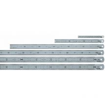 Maßstab ssr Länge 600 mm Breite 30mm verchromter Stahl rostfrei blendfrei - Tajima