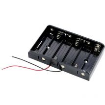 Takachi MP36 Support de pile 6x LR6 (AA) raccordement par fils (L x l x H) 91 x 56 x 16 mm