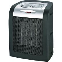 923903 - Chauffage d'appoint Soufflant Céramique 1800W tako- 1712.321.8 cm- Noir Argent - Drexon