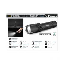 Favour - Taktisches Tauchlicht Tactical Dive Light 100 m Cree White led 630lm mit 6 AA-Batterien inklusive T1861