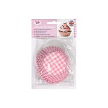 Tala 32 Pink Gingham Cupcake Cases