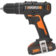 Taladro Atornillador De Impacto Worx Wx370.1 De 20 V Y 50 Nm Con Portabrocas De 13 Mm Para Taladrar Y Atornillar.