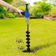 Senderpick - Taladro eléctrico, tornillo 1900 w, taladro con broca (diámetro 120 mm) y motor con escobillas, kit de taladro profesional, broca de pozo