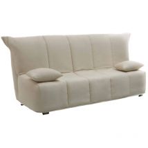 Talamo Italia - Schlafsofa Alisee, 2-Sitzer-Sofa, 100% Made in Italy, Wohnzimmersofa mit Trolley-Öffnung, aus gepolstertem Stoff, inklusive Kissen,