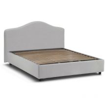 Talamo Italia - Cama matrimonial Isotta, Cama contenedor con revestimiento de tela, 100% Made in Italy, Apertura frontal, adecuado para colchón Cm