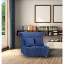 Talamo Italia Canapé Alma, Canapé simple, 100% Made in Italy, Fauteuil de salon avec ouverture trolley, en tissu matelassé, avec oreillers inclus, Cm