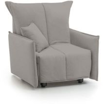 Canapé Almerinda, Canapé simple, 100% Made in Italy, Fauteuil de salon avec ouverture trolley, en tissu matelassé, avec accoudoirs standards, Cm