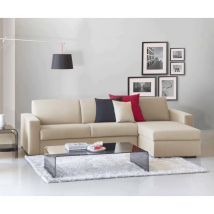 Dmora - Schlafsofa Dabakar, Ecksofa, 100% Made in Italy, Sofa mit Drehöffnung, mit Wendebehälter Halbinsel, mit Standard-Armlehnen, Cm 280x95h90,