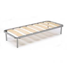 Talamo Italia Sommier simple Mariaclaudia, Sommier orthopédique à larges lattes, 100% Made in Italy, Cm 80x190h31, avec emballage renforcé