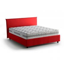 Talamo Italia - Letto matrimoniale Anassimene, Letto contenitore con rivestimento in tessuto, 100% Made in Italy, Apertura frontale, con materasso Cm
