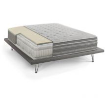 Matelas simple Tamara, Orthopédie en mousse mémoire et microressorts ensachés, 100% Made in Italy, Anti-acarien et hypoallergénique, Cm 80x190 h37,