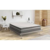 Talamo Italia Matelas simple Orietta, Matelas en mousse mémoire et microressorts ensachés, 100% Made in Italy, Anti-acarien et hypoallergénique, Cm