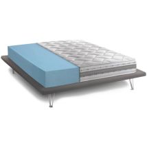 Talamo Italia - Doppelmatratze Sveva, Herausnehmbare Matratze Aus Memory Foam Und Waterfoam, 100% Made In Italy, Anti-milbe Und Hypoallergen, Cm 