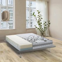 Talamo Italia - Matelas simple Serafina, Matelas en mousse mémoire et Waterfoam, 100% Made in Italy, Anti-acarien et hypoallergénique, Cm 80x190h22,