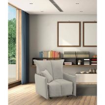 Talamo Italia - Schlafsofa Almerinda, Einzelsofa, 100% Made in Italy, Wohnzimmersessel mit Trolley-Öffnung, aus gepolstertem Stoff, mit