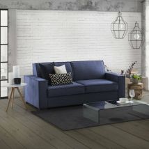 Talamo Italia - Sofa cama Addolorata, Sofá de 3 plazas, 100% Made in Italy, Sofá de salón con apertura giratoria, en tela acolchada, con reposabrazos