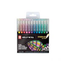 Sakura POXPGBSTA12 bolígrafo de gel Bolígrafo de gel con tapa Fino Multicolor 12 pieza(s)