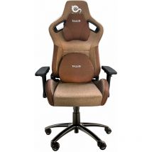 Qonovt - talius tal-raptor-brw silla para videojuegos Silla para videojuegos universal Asiento acolchado tapizado Marrón