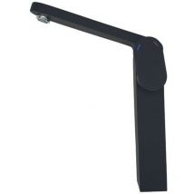 Bisk - Tall Black Bathroom Sink Modern Shaped Standing Mixer Faucet Single Lever Tap