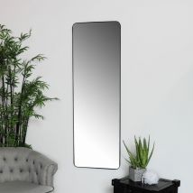 Tall Black Wall / Floor / Leaner Mirror 47cm x 142cm