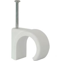 Talon - 15mm White Nail In Identification Clip NCW15 Bag of 100