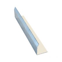 Aluhome - Talon mural en alu pour couvertine Couleur - Ivoire clair - ral 1015, Largeur - 320 mm