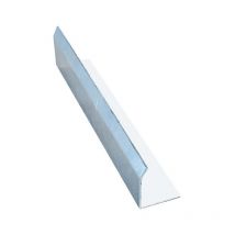 Aluhome - Talon mural en alu pour couvertine Couleur - Blanc pur - ral 9010, Largeur - 210 mm