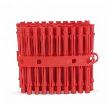 Talon - Red 5-5.5mm Wall Plugs Plastic Screw Fixing Plug Euro Slot X1000 Trade Pack