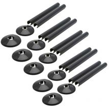 Talon Snappit Radiator Pipe Covers & Collars 200mm Anthracite Grey ACSNA/K2 X5