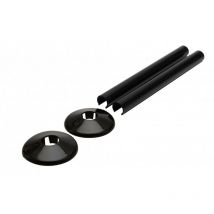 Talon - Snappit Radiator Pipe Covers & Collars 200mm Black ACSNB/K2