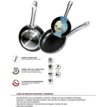 Fplus - Talox Vollinduktionsbratpfanne Aus Gepresstem Aluminium Mit Edelstahlgriff Ø28 Cm