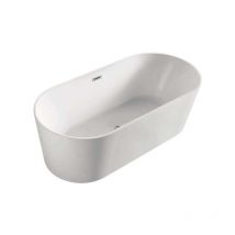 Sanita - tamara - insel badewanne - Moderne und trendige Badewanne - Ovale Form und nüchterne Linien - Acryl - Robust - Einfache Wartung - 75x150x58cm