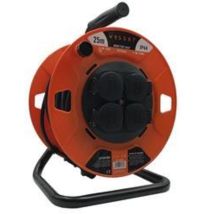 Enrollacables ASEIN 25m 3x1,5 mm² – Ideal para uso doméstico y profesional – Solución práctica para evitar enredos