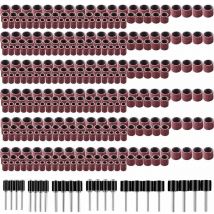 Tambour De Ponçage Comprenant 360 Pièces Bandes de Ponçage et 24 Pièces Tambour Mandrin pour Dremel Outils Rotatifs