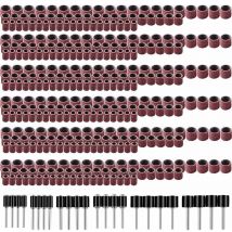 Tambour De Ponçage Comprenant 360 Pièces Bandes de Ponçage et 24 Pièces Tambour Mandrin pour Dremel Outils Rotatifs FDC
