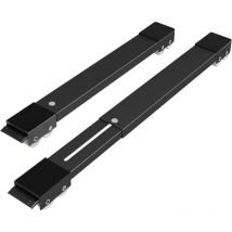 Ersandy - Tambour mobile extensible pour lave-linge, réfrigérateur, sèche-linge, lave-vaisselle, noir