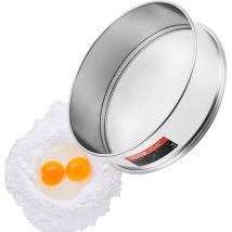 Tamis a farine Vevor 12 mailles, acier inoxydable 304 de qualite alimentaire, 12,6' de diametre, maille fine pour la cuisson, convient aux haricots