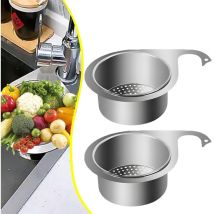 Tamis Pour Évier, 2 Éviers En Acier Inoxydable En Forme De Cygne, Panier Filtrant Suspendu Au Robinet, Tamis Pour Évier Pour Filtrer Les Déchets De 