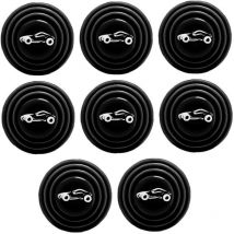 Tampon Anti-Silicone pour Porte de Voiture, 8 pièces Joint Tampon Anti-Bruit Universel Autocollant de Porte Anti-Collision Accessoires de Voiture