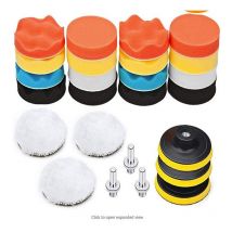 Tampon de polissage voiture - Éponge propre pour polisseuse de roue - Perceuse