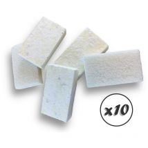 Kibros - Tampon sur éponge duo Mélamine Idéal pour nettoyage double action Lot de 50 éponges Élimine les taches tenaces avec facilité 800920x10