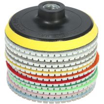 Tamponi per lucidatura a umido da 11 x 4 ", disco abrasivo + 1 platorello