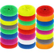 Einemgeld - Tampons à récurer Tampons à vaisselle ronds Laveurs à vaisselle anti-rayures en plastique Laveurs à mailles à vaisselle de couleurs
